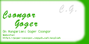 csongor goger business card